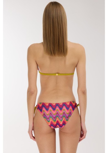 5633 Pembe Simli Bikini Takımı