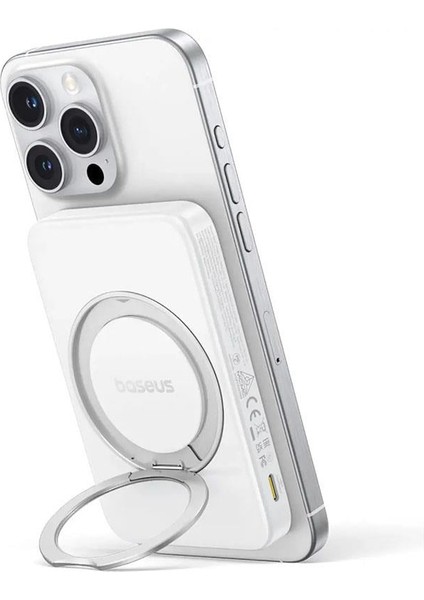 Picogo Qi2 Döndürülebilir Standlı Manyetik Powerbank 5.000 Mah 20W - Beyaz fiyatları