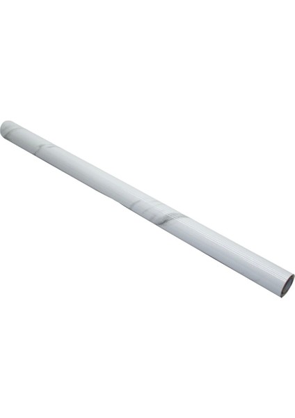 60CM - Beyaz Mermer Tezgah Üstü Yapışkanlı Alüminyum Folyo Sticker