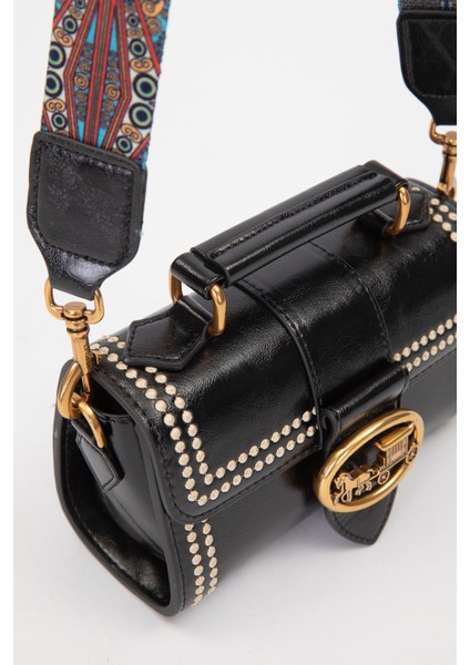 Siyah Benek Detay Omuz Çantası modelleri