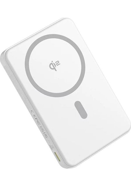 Airpow ? Qi2 Manyetik Powerbank 10.000 Mah ( 22.5W - 2 Port ) - Beyaz