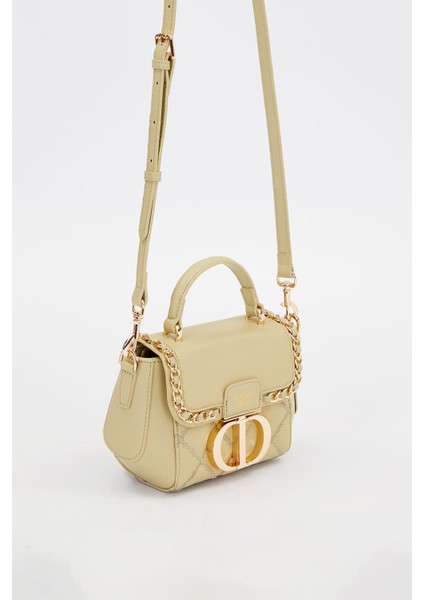 Yeşil Dikdörtgen Metal Kilit Omuz Çantası fiyatları