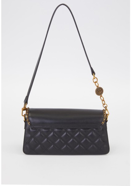 Siyah Burma Kilit Detay Omuz Çantası indirimleri