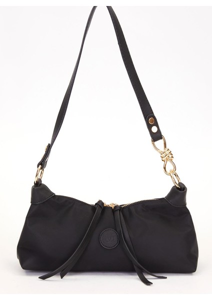 Siyah Baget Saten Çanta