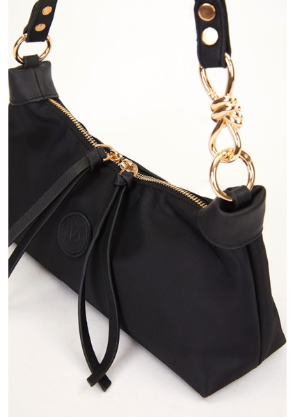 Siyah Baget Saten Çanta modelleri