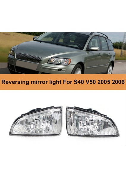 1 Çift Dikiz Aynası Dönüş Sinyal Lambası 8679775 8679777 Volvo S40 V50 04-06 C70 06-07 Yan Ayna Gösterge Lambası (Yurt Dışından)