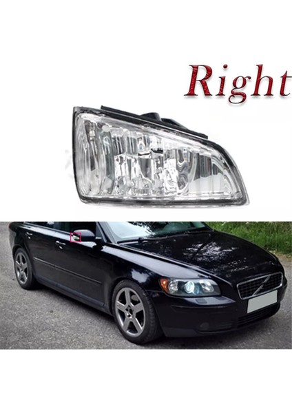 1 Çift Dikiz Aynası Dönüş Sinyal Lambası 8679775 8679777 Volvo S40 V50 04-06 C70 06-07 Yan Ayna Gösterge Lambası (Yurt Dışından)