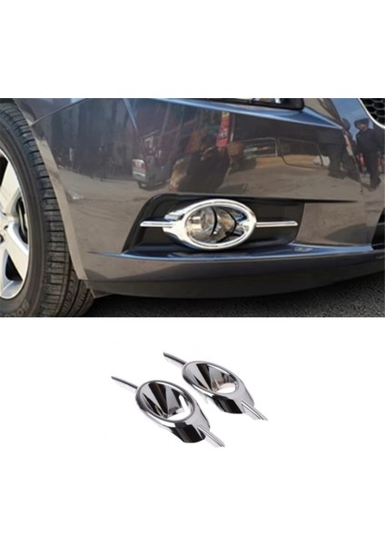 Chevy Cruze 2009-2014 Aksesuarları Için Krom Ön Sis Lambası Kapağı Döşemesi (Yurt Dışından)