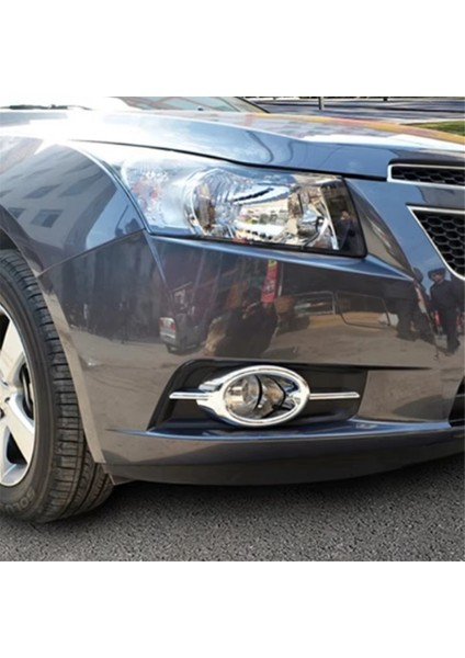 Chevy Cruze 2009-2014 Aksesuarları Için Krom Ön Sis Lambası Kapağı Döşemesi (Yurt Dışından)