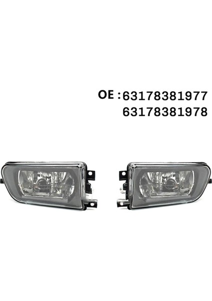 1 Çift Ön Sis Farı Lambası Muhafazası Bmw 5 Serisi E39 528I 540I Z3 1997-2000 63178381977 63178381978 63178360575 (Yurt Dışından)