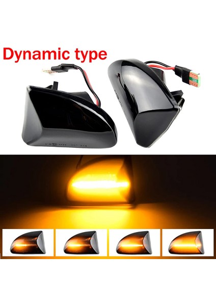Smart Fortwo W451 2007-2014 Için Araba Yan Işaret Işıkları Sıralı Dönüş Sinyal Lambası 4519067700C40A 4519067800C40A (Yurt Dışından)