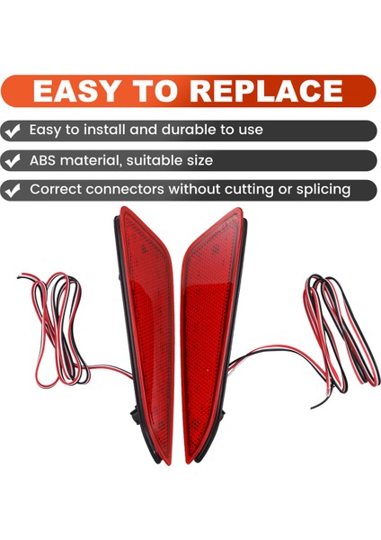 Araba LED Arka Tampon Reflektör Işık Fren Lambası Arka Lambası 81910F4010 81920F4010 Toyota C-Hr Yaris Için (Yurt Dışından)