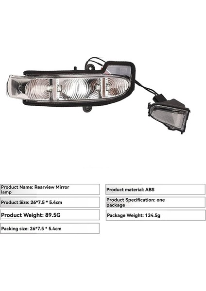 Mercedes Benz Eg Sınıfı W463 W211 S211 2004-2009 Için Yan Ayna LED Gösterge Lambası Dönüş Sinyal Lambası A2038201321 L (Yurt Dışından)