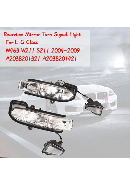 Mercedes Benz Eg Sınıfı W463 W211 S211 2004-2009 Için Yan Ayna LED Gösterge Lambası Dönüş Sinyal Lambası A2038201321 L (Yurt Dışından)