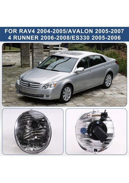 2 Adet Ön Tampon Sis Lambası Sürüş Lambası Toyota Rav4 Avalon 4 Runner Lexs ES330 81211-42050 81221-42050 (Yurt Dışından)
