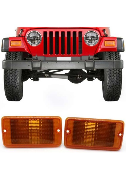 Araba Dönüş Sinyal Lambası Muhafazası Ön Sinyal Lambası Kabuğu Jeep Wrangler Tj 2001-2006 Araba Aksesuarları (Yurt Dışından)