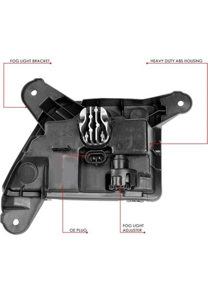 Ön Tampon Sis Lambası LED Sürüş Lambası Sis Lambası Chevrolet Silverado 2019-2021 Sol (Yurt Dışından)