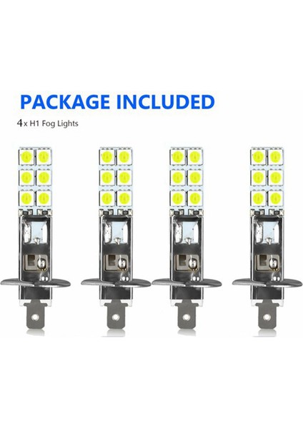 20 Adet H1 6000K Süper Beyaz 80W LED Far Ampulleri Kiti Sis Sürüş Lambası (Yurt Dışından)