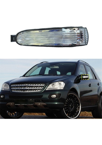 Mercedes Benz ML350 500 ML55 Amg 02-05 Sağ Için Araba Dikiz Aynası Dönüş Sinyal LAMBASI:1638200421 (Yurt Dışından)