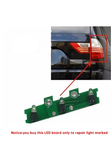 Araba Arka Dış Stop Lambası Onarım Çip Devre Kartı LED Sürücü Modülü Çip Kartı Bmw X3 E83 2007-2010 Sağ (Yurt Dışından)