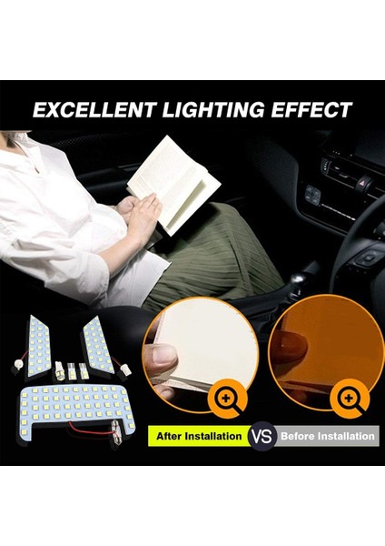 1set Iç Mekan LED Tavan Lambası Toyota Rav4 XA50 2019 2020 2021 2022 Lambalar Smd Ultra Parlak Kubbe Okuma Işıkları (Yurt Dışından)