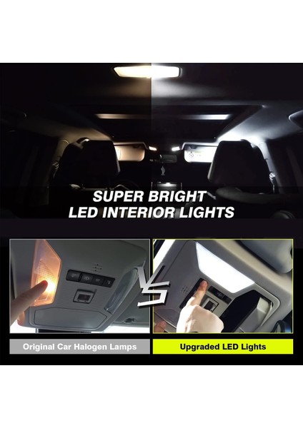 1set Iç Mekan LED Tavan Lambası Toyota Rav4 XA50 2019 2020 2021 2022 Lambalar Smd Ultra Parlak Kubbe Okuma Işıkları (Yurt Dışından)