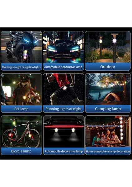 Araba Motosiklet Için Strobe Işıkları LED Flaş Çarpışma Önleyici Uyarı Lambası Su Geçirmez Kablosuz Uzaktan Kumanda Araba Bisiklet Için (Yurt Dışından)