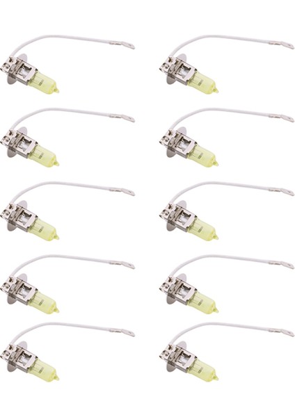 Araba Halojen Ampuller Araç Sis Lambası Dc 12V H3 100W Sarı Ampuller (Yurt Dışından)