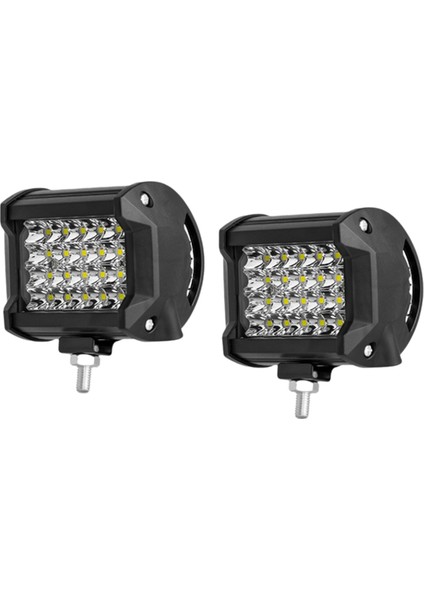 2 Adet Araba 12V 24V Far 72W Işık Çubuğu Çalışma Işığı Spot Işığı 4 Inç LED Işık Çubuğu Sis Lambası Kamyon Traktör Tekne Suv Için (Yurt Dışından)