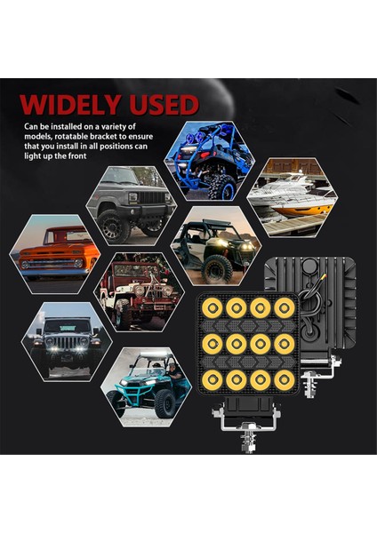 4 Inç Araba LED Çalışma Işığı Strobe Far Beyaz Sarı Offroad Sürüş Spot Işığı Kamyon Arabalar Suv Tekne Için Sis Lambası (Yurt Dışından)