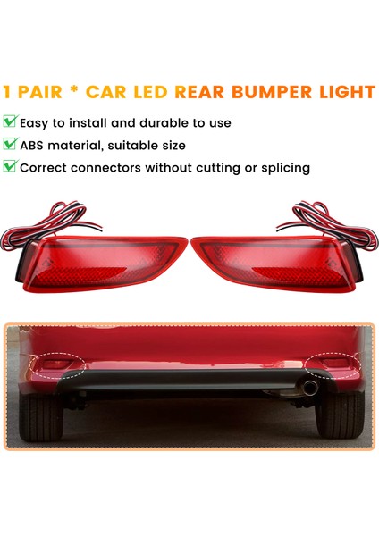 Araba LED Arka Tampon Reflektör Fren Lambası Kuyruk Lambası 8192002030 8191002130 Toyota Corolla 2011-2013 Lexus CT200 Için (Yurt Dışından)
