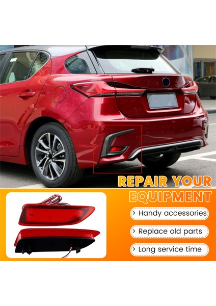Araba LED Arka Tampon Reflektör Fren Lambası Kuyruk Lambası 8192002030 8191002130 Toyota Corolla 2011-2013 Lexus CT200 Için (Yurt Dışından)