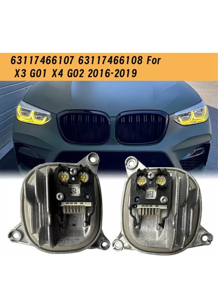 Limon Csl Sarı Drl LED Modülü Bmw X3 G01 X4 G02 2016-2019 Gözler Gündüz Farları Kontrol Modülü 63117466108 (Yurt Dışından)