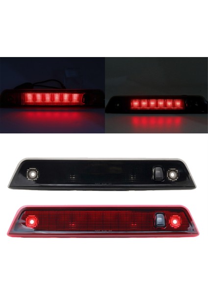 Araba Arka Lambası Yüksek Montajlı Fren Lambası Üçüncü Fren Lambası Arka Stop Lambası Jeep Grand Cherokee 2005-2010 Kırmızı (Yurt Dışından)