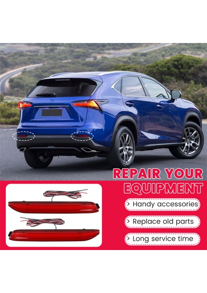 Araba LED Arka Tampon Reflektör Fren Lambası Kuyruk Lambası LX2830100 Lexus GX470 RX300 Toyota Harrier Avalon Için (Yurt Dışından)