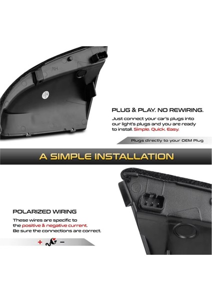 L+R Dikiz Aynası Dönüş Sinyal Lambası Dinamik Gösterge Sinyal Lambası Dodge Ram 1500 2500 3500 2009-18 68064948AA A (Yurt Dışından)