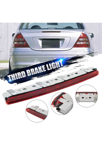 Araba LED Üçüncü Dur Fren Lambası Arka Stop Lambası A2038200156 Mercedes-Benz W203 C-Serisi 2000-2007 Için Ek Fren Lambası (Yurt Dışından)