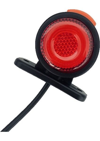 2 Adet Araba Kamyon Yan Işaretleme Lambası 12/24V LED Gösterge Lambası Arka Lambası Üç Taraflı Lamba Flaş Lambası (Yurt Dışından)