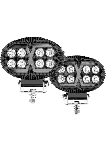 5.5 Inç Oval LED Çalışma Işıkları Gündüz Farları Kamyon Atv Utv Suv Motosiklet Araba Römork Tekne (Yurt Dışından)