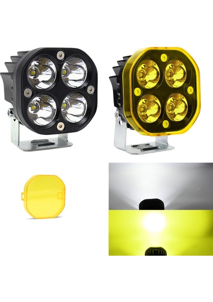3 Inç LED Çalışma Işığı Amber Lens Kapağı Spot Sis Lambası Sürüş Lambası Araba Motosiklet Atv Utv Kamyon Traktör Için (Yurt Dışından)