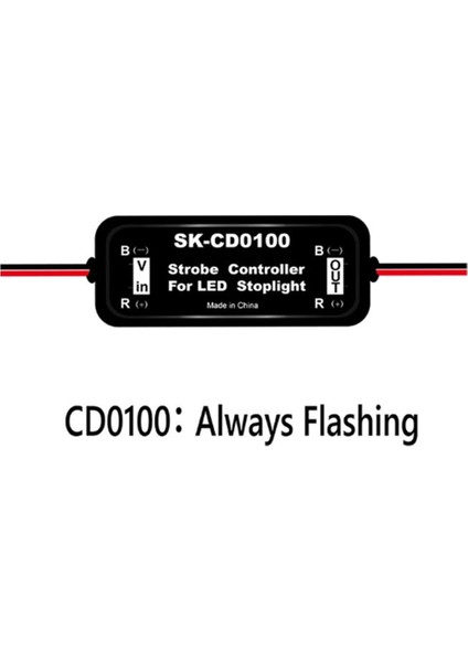 Araba Için Strobe Kontrol Fren Lambası Flaşör Modülü LED Fren Durdurma Lambası 12V-16V LED Flaş Kuyruk Durdurma Lambası, SK-CD0100 (Yurt Dışından)