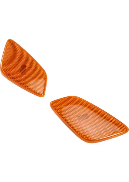 1 Çift Amber Lens Yan Işaret Köşe Lambası Dönüş Sinyal Lambası Muhafazası Jeep Wrangler Tj 1997-2006 55155629AC 55155628AC (Yurt Dışından)