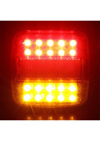 2 Adet 12V 26LED Kamyon Arka Stop Lambası LED Dönüş Sinyal Lambası Gösterge Lambası Su Geçirmez Fren Lambası Araba Atv Rv Römork Için (Yurt Dışından)