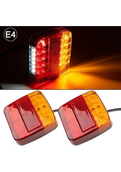 2 Adet 12V 26LED Kamyon Arka Stop Lambası LED Dönüş Sinyal Lambası Gösterge Lambası Su Geçirmez Fren Lambası Araba Atv Rv Römork Için (Yurt Dışından)