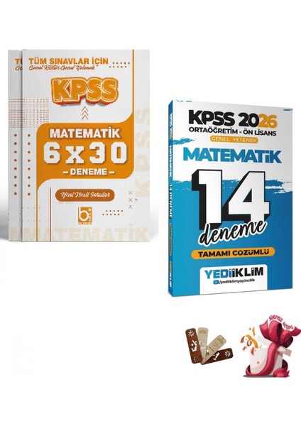 2026 Kpss Lise Ortaöğretim Ön Lisans Matematik Deneme Seti Yediik