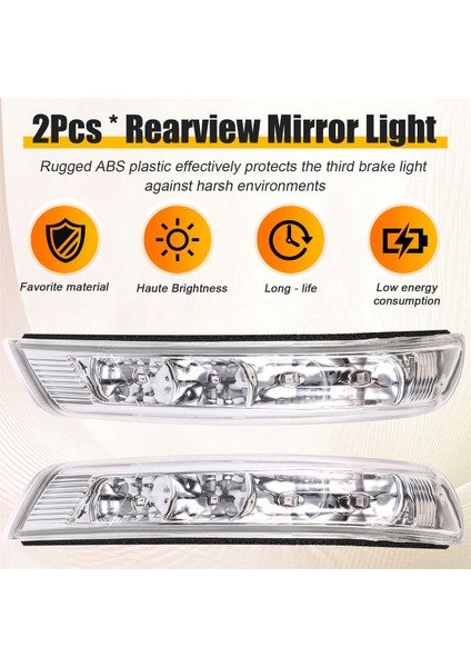 Araba LED Tekrarlayıcı Dikiz Aynası Dönüş Sinyal Lambası Hyundai Santa Fe 2010 2011 2012 Veracruz IX55 2007-2012 (Yurt Dışından)