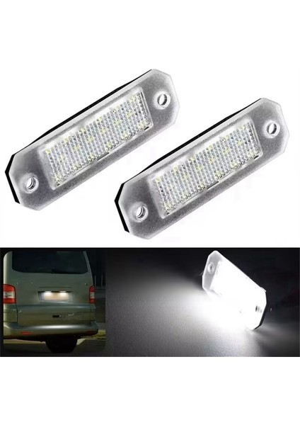 1 Çift Araba Plaka Lambası 7H0827740 Volkswagen Transporter T5 T6 Barn Door Caddy Yeni (Yurt Dışından)