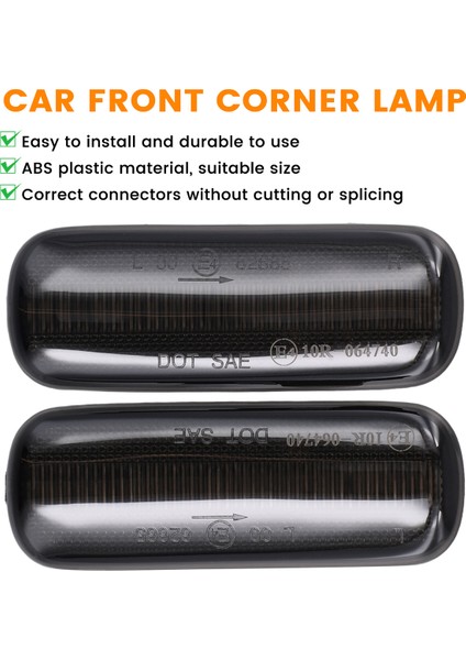 Citroen C4 Mkı Coupe Hatchback Sedan 2006-2010 Için LED Dinamik Yan Ayna Sinyal Lambaları 6325G2 Araba Parçaları (Yurt Dışından)