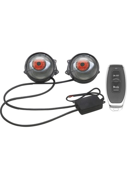 Devil Eye LED Far Takımı Araba Dinamik Işıkları 12V Uzaktan Kumandalı Kontrol Gözleri Retrofit Kitleri Far Montajı (Yurt Dışından)