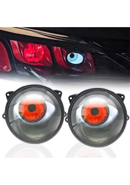 Devil Eye LED Far Takımı Araba Dinamik Işıkları 12V Uzaktan Kumandalı Kontrol Gözleri Retrofit Kitleri Far Montajı (Yurt Dışından)